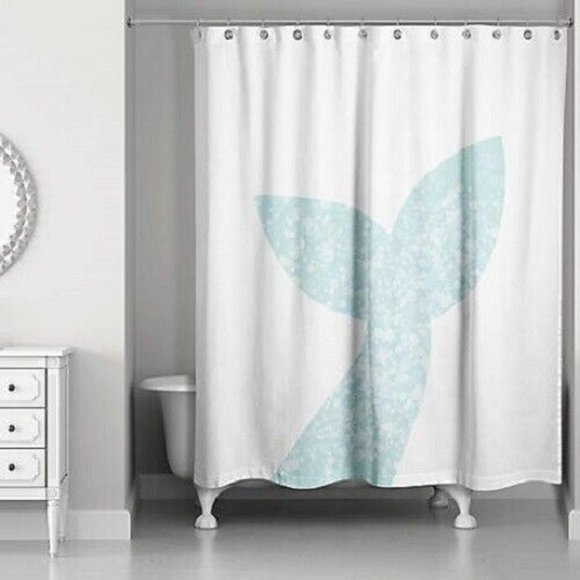 Other - Mermaid Tail Shower Curtain Blue 71x 74